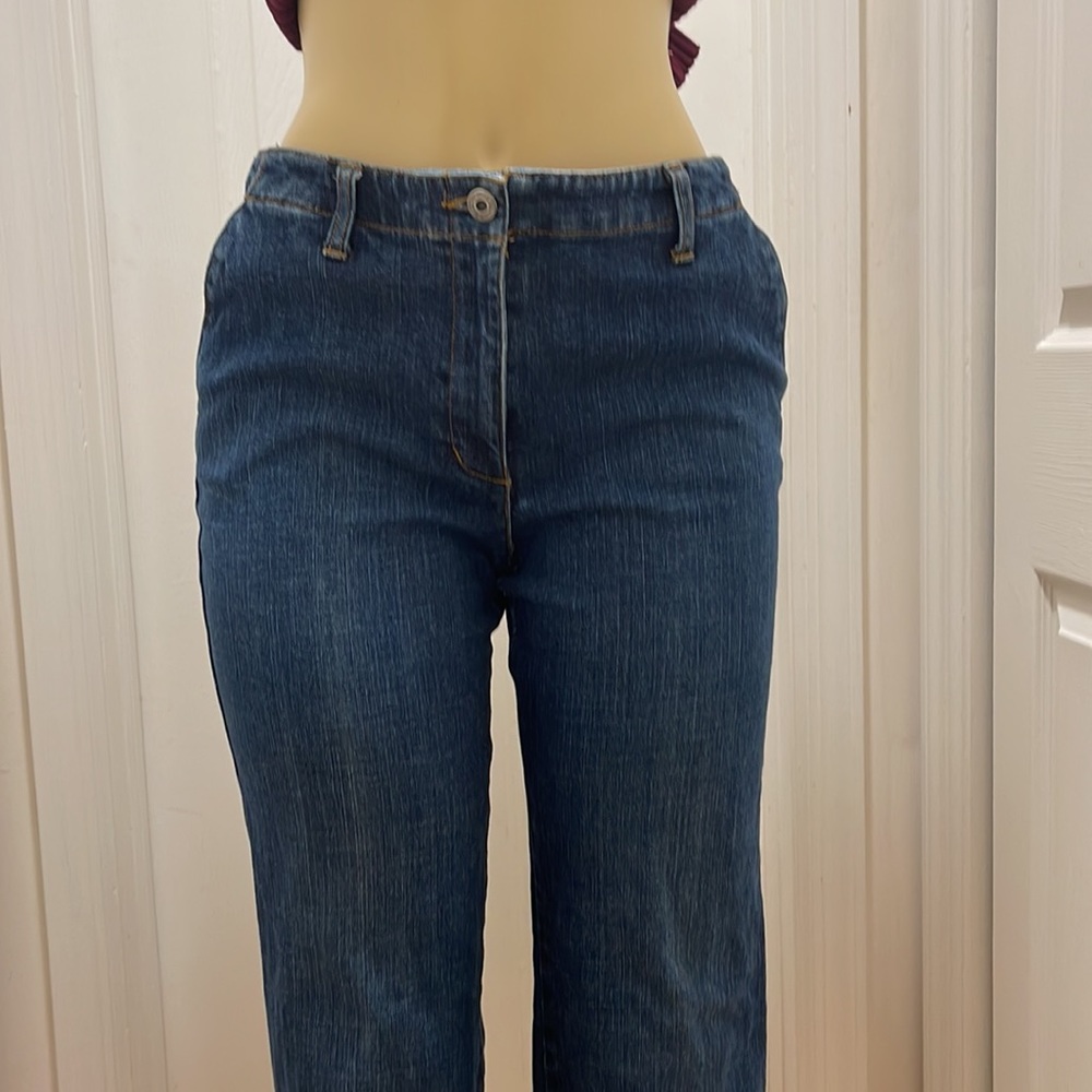 Talbots Barely Boot Jeans Pettit Size 8 - image 2